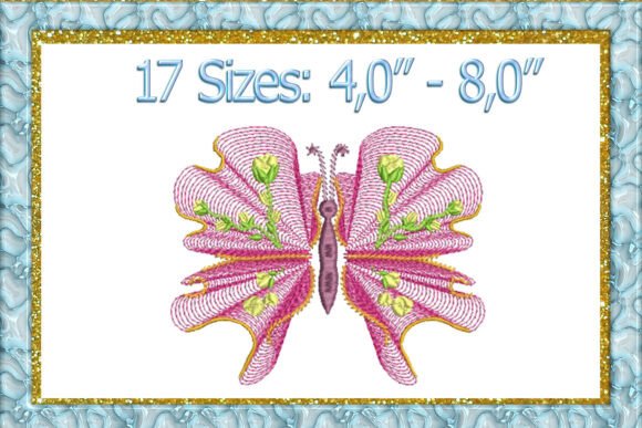 A Butterfly Embroidery Design for Real-World Projects