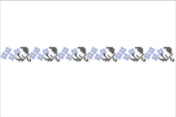 A Designer’s Review: The Flowers Border Cross Stitch Pattern