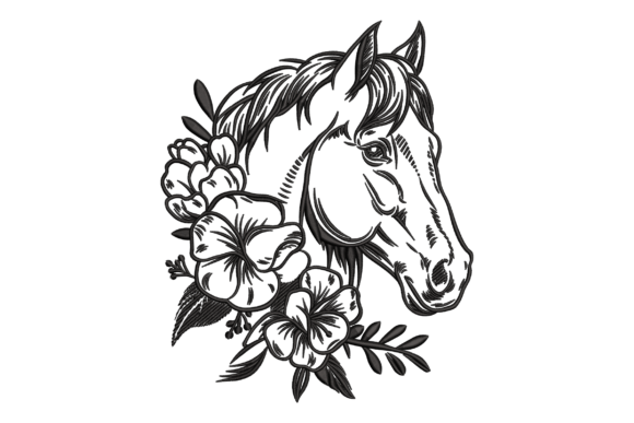 A Real-World Review of Elegant Horse and Floral Line Art