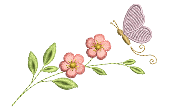 A Review: Adding Elegance with a Floral Branch & Butterfly Design