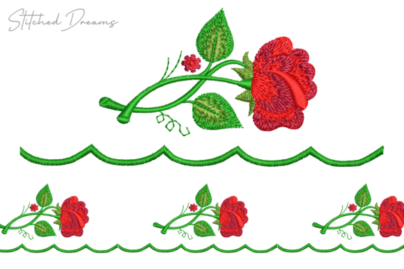 A Seasonal Review of Creative Flower Embroidery Borders