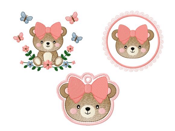 A Sweet Teddy Bear Embroidery for Cherished Gifts
