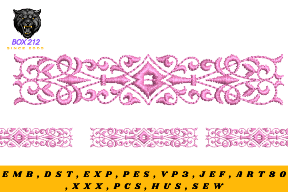 An Embroidery Designer Reviews: Borders of Flowers and Motifs