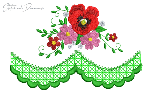 Elegant Floral Border Design for Boutique Apparel