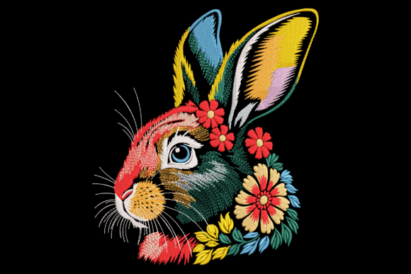 Floral Bunny Head Embroidery Design Review
