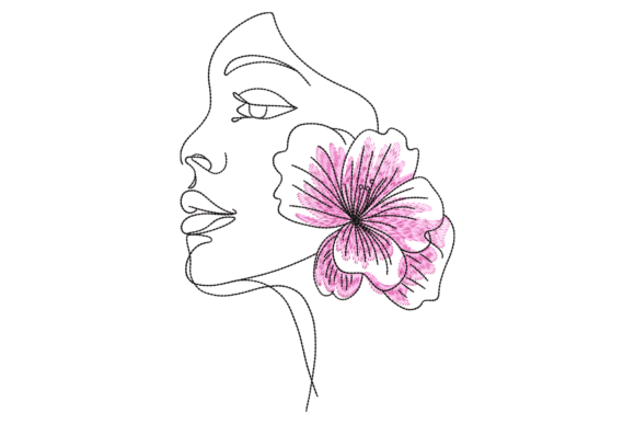 Floral Serenity Embroidery for Boutique Apparel
