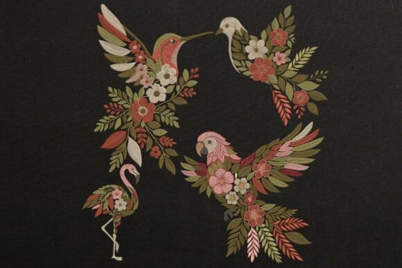 Floral Tropical Birds Embroidery: A Seller’s Review