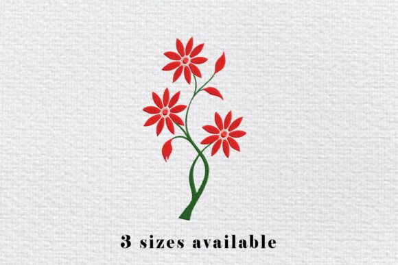 Real-World Review of the Red Daisy Flower Embroidery Design