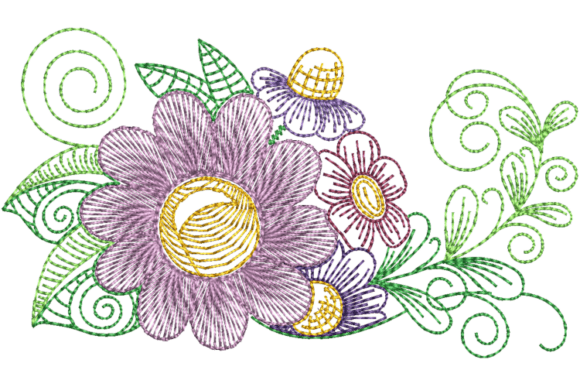 Reviewing the Spring Flower Arrangement Embroidery Design